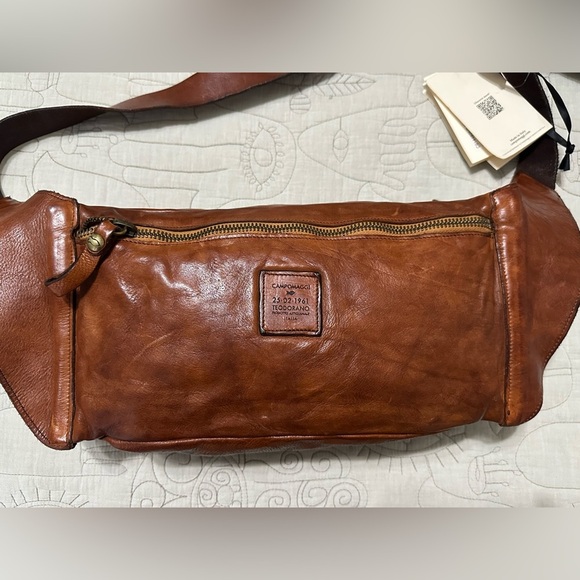 NEW Campomaggi Leather Brato Belt Bag True Cognac - Picture 12 of 13